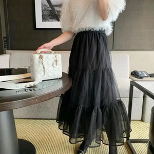 바이씨니 캉캉샤 스커트 블랙