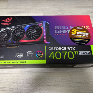 ASUS ROG STRIX RTX 4070 ti super 16GB 판매합니다.
