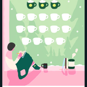 스타벅스 프리퀀시 미션 3장 4,000