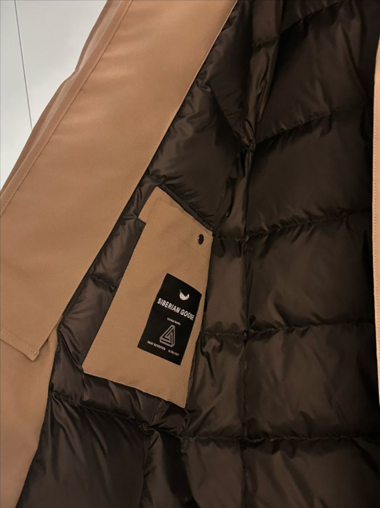 솔리드옴므 후드 롱 코트 패딩--1