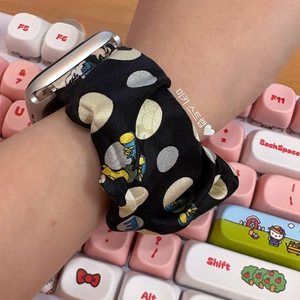 노빅딜 업사이클링 애플워치 스트랩(미키_도트네이비)