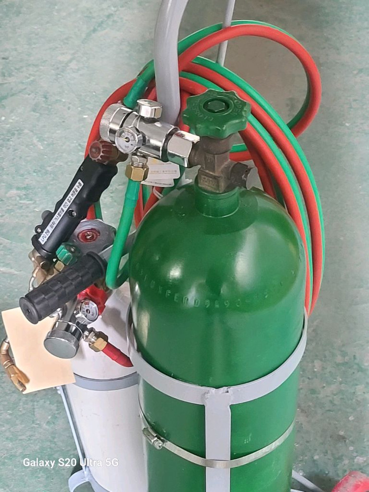 산소용접기 알미늄통 13리터(오토치 자동점화불대)--3