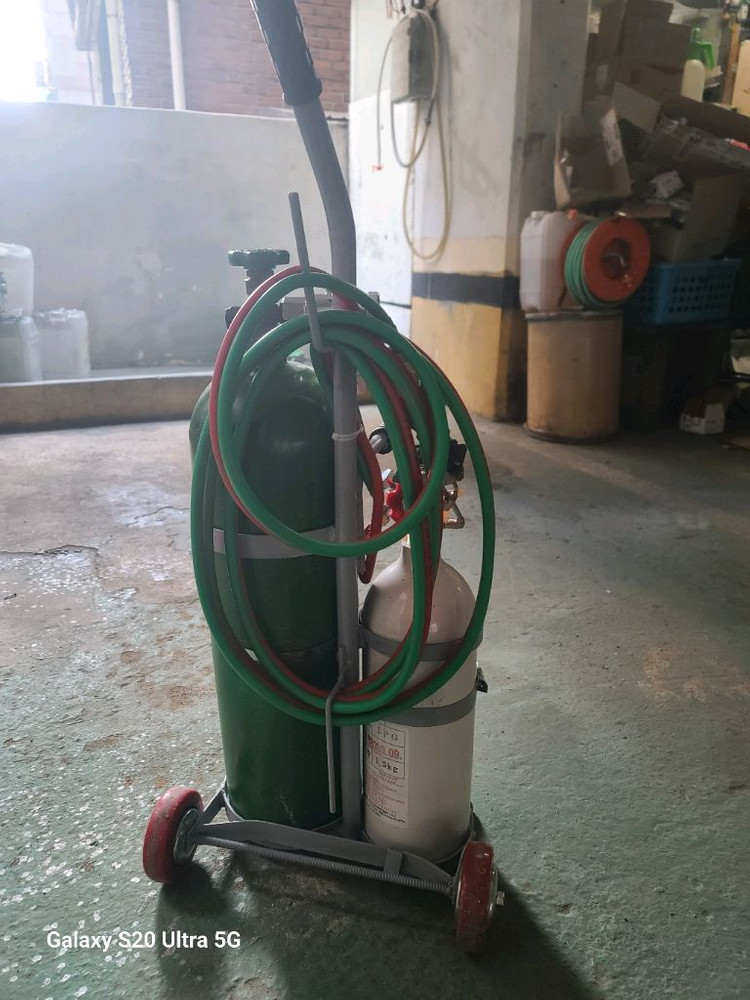 산소용접기 알미늄통 13리터(오토치 자동점화불대)--4