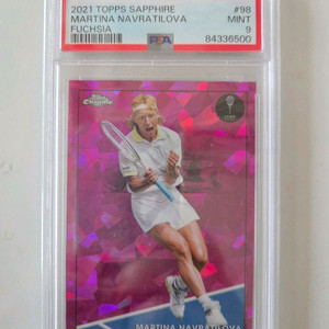2021 탑스크롬 여자 테니스 나브라틸로바 299한정 PSA9 등급카드