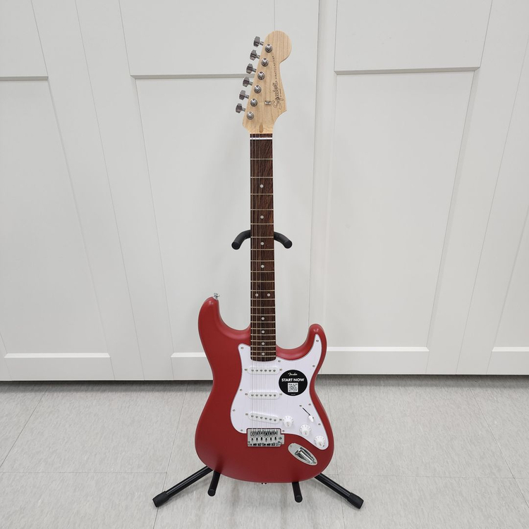 스콰이어 스트랫 일렉기타 DEBUT STRAT LRL WPG 레드--1