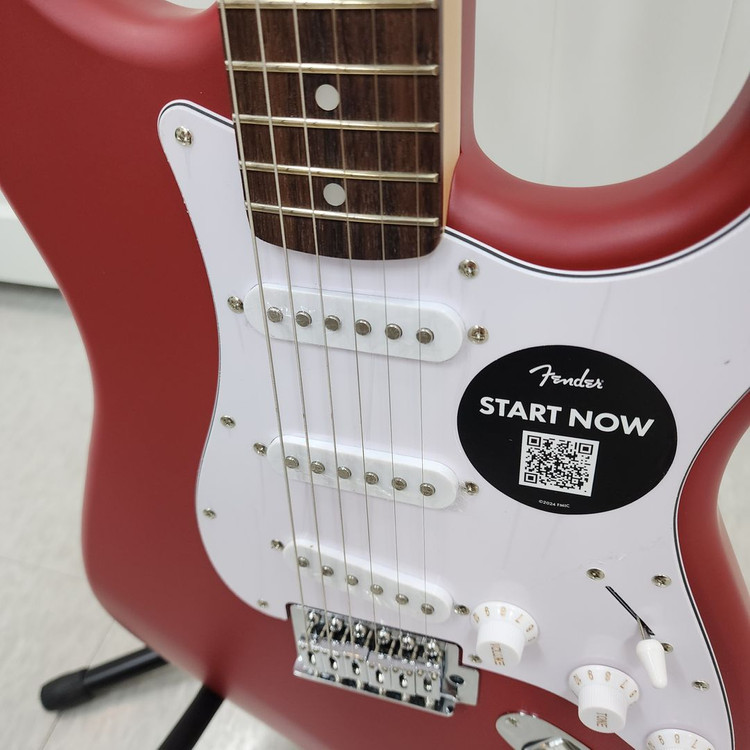 스콰이어 스트랫 일렉기타 DEBUT STRAT LRL WPG 레드--4