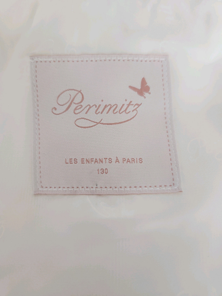 페리미츠 여아 아이보리 퍼 베스트 130 8세 9세--2