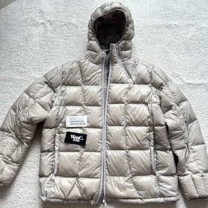 wmc 더블유엠씨 중경량 후드다운 경량패딩 팝니다 그레이 베이지 XL