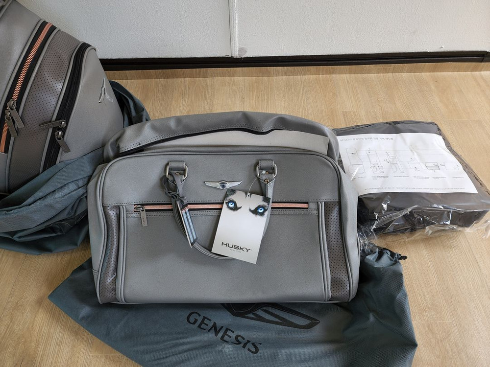 제네시스 골프백 허스키 클래식 그레이 이미지