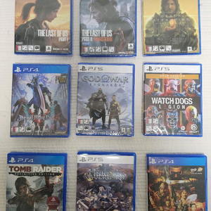 PS4/PS5 게임 타이틀 모음 이미지