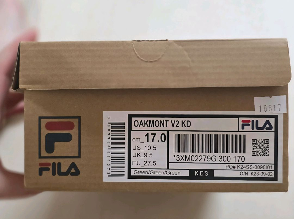 휠라 키즈 오크먼트 V2 170mm 운동화--5