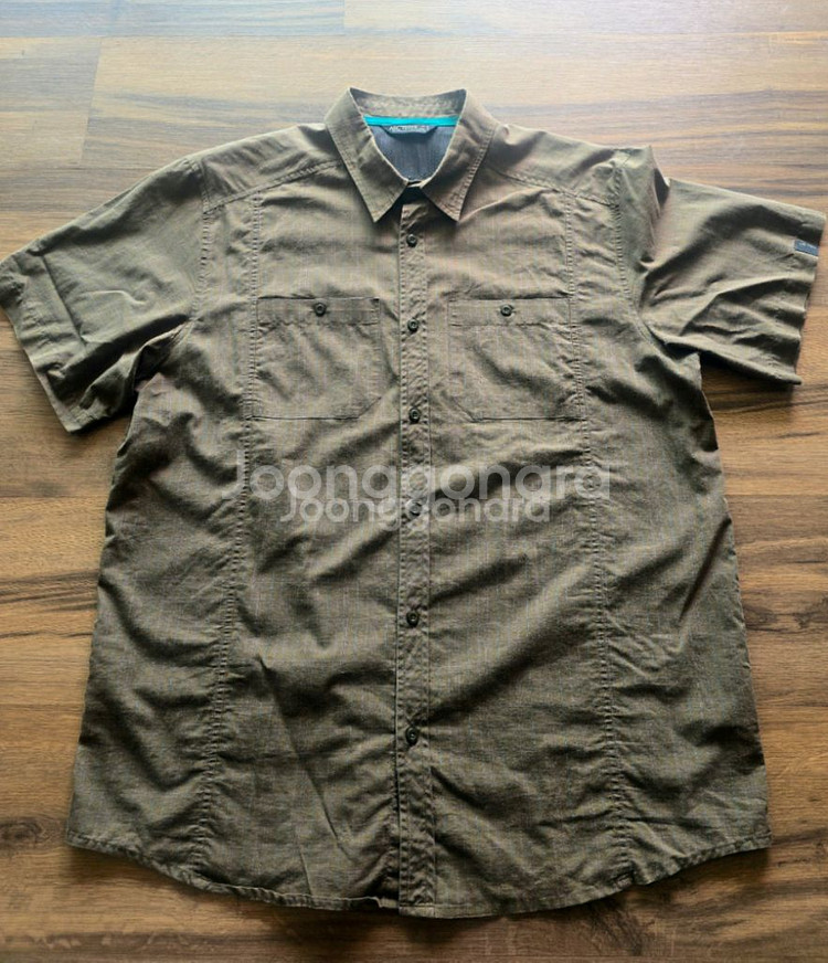 (가격인하) 아크테릭스 (Arcteryx) 코튼 체크 반팔 셔츠 XL--0