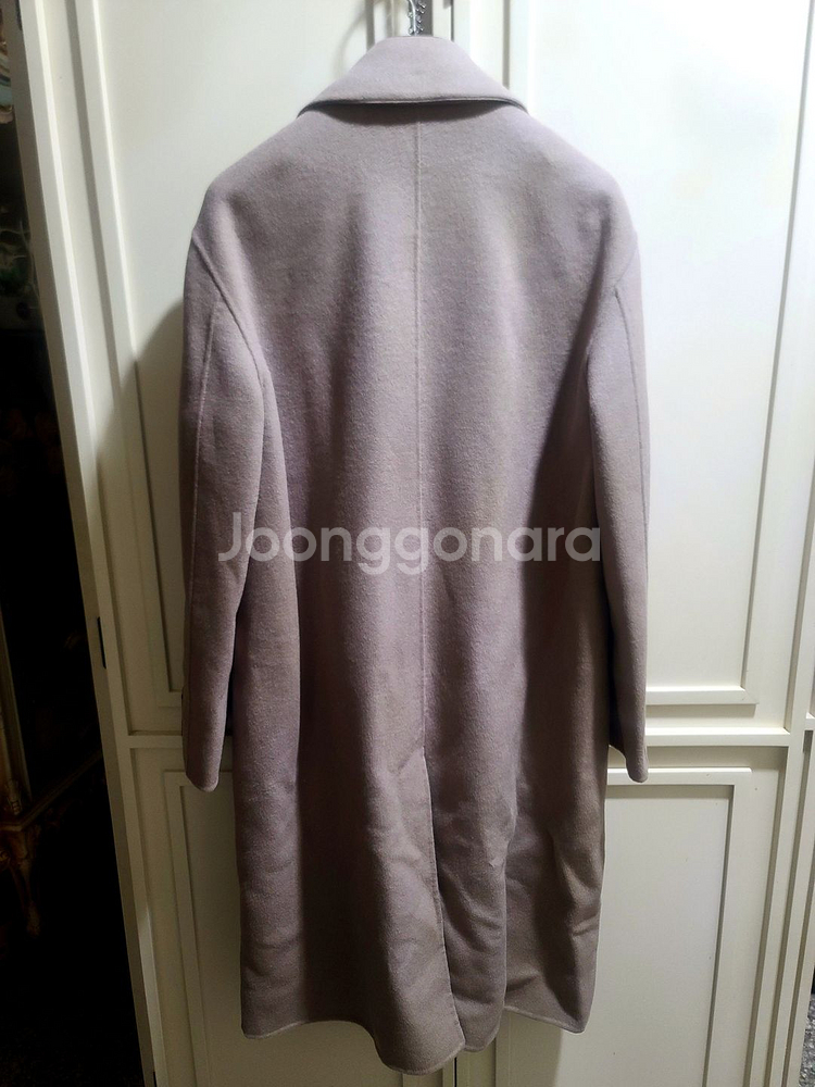 지오지아 And Z / 앤드지 세미오버핏 베이지 핸드메이드 울캐시미어 코트 / 100[100-105]--3