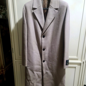 지오지아 And Z / 앤드지 세미오버핏 베이지 핸드메이드 울캐시미어 코트 / 100[100-105]