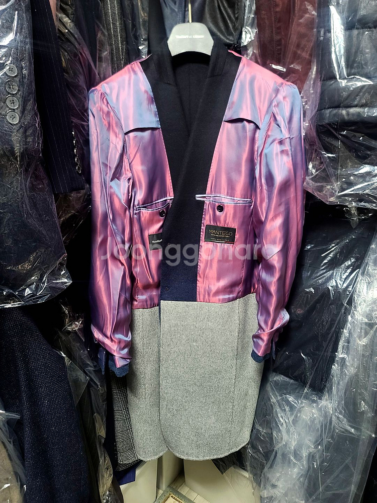 반하트 디 알바자 / 이태리 런웨이 컬렉션 레이어드 핸드메이드 코트 / 100--1