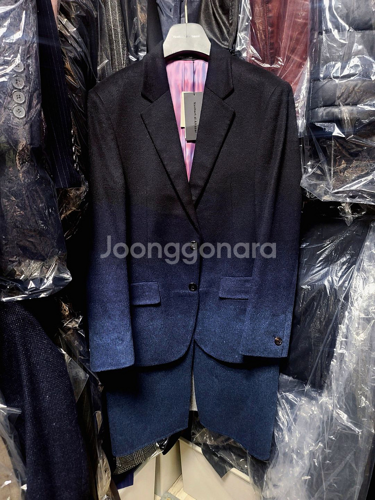 반하트 디 알바자 / 이태리 런웨이 컬렉션 레이어드 핸드메이드 코트 / 100--0