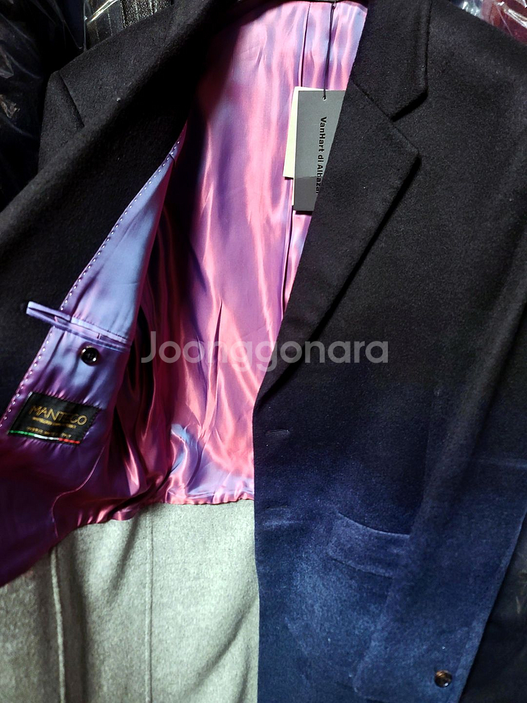 반하트 디 알바자 / 이태리 런웨이 컬렉션 레이어드 핸드메이드 코트 / 100--5