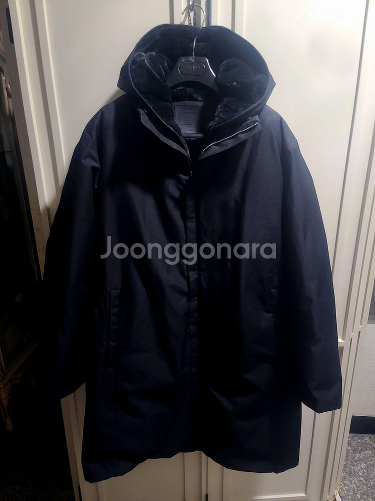 지오지아 And Z / 앤드지 구스다운 거위털 후드 패널 라이너 패딩 점퍼 블랙 / 100[100-105]--2