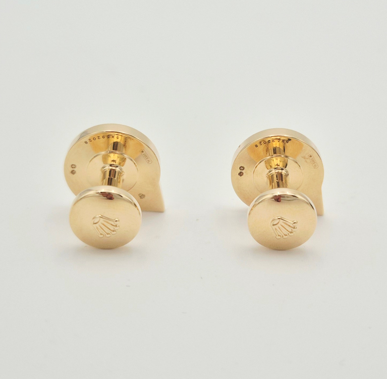 [셀렉트/감정서발급] 롤렉스 18K 크라운 커프링크스 A1028 미사용품--8