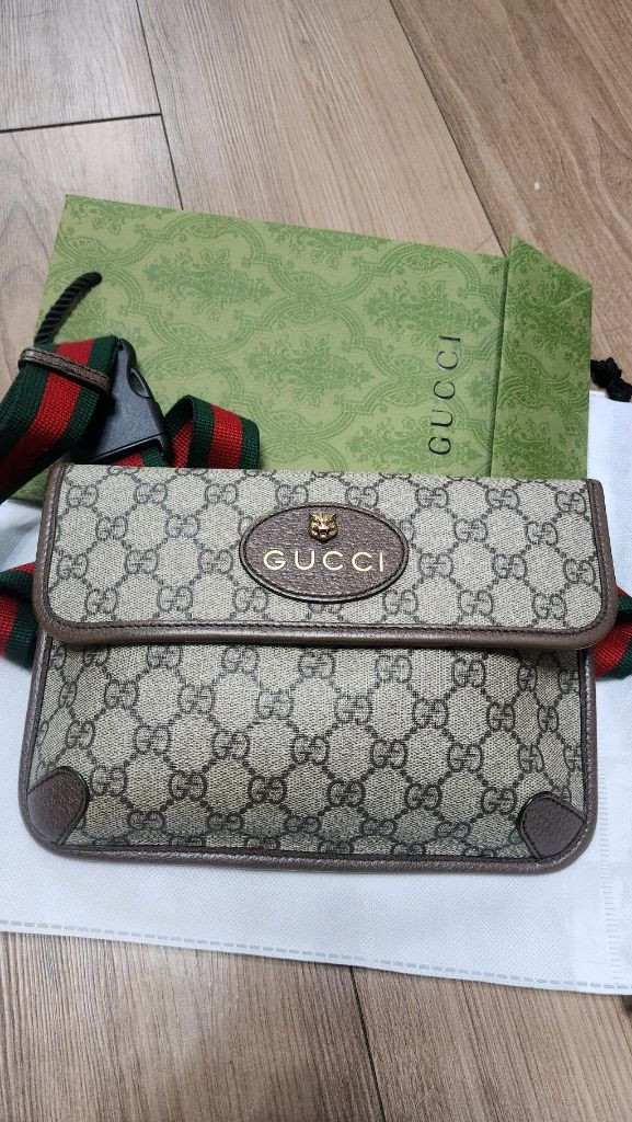 구찌 GG 캔버스 벨트백--6