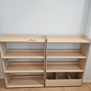 JD홈드레싱 3단 교구장+책장 선반장2개세트(+가방걸이 두개) 이미지