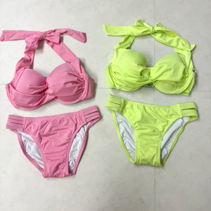 비키니 수영복 (핑크,네온그린)