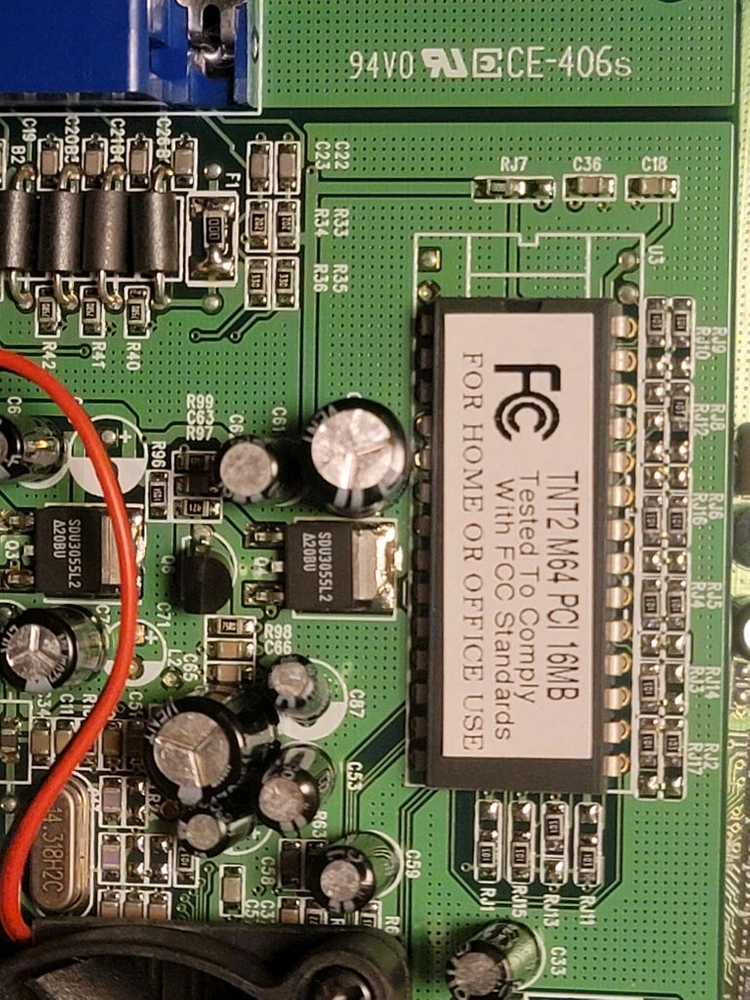 TNT2 M64 PCI VGA 그래픽카드 펜티엄 이미지