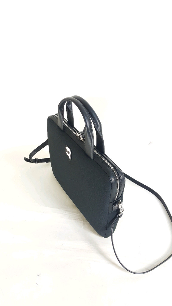 칼라거펠트 아이코닉 검정 나일론 남성 브리프케이스 이미지