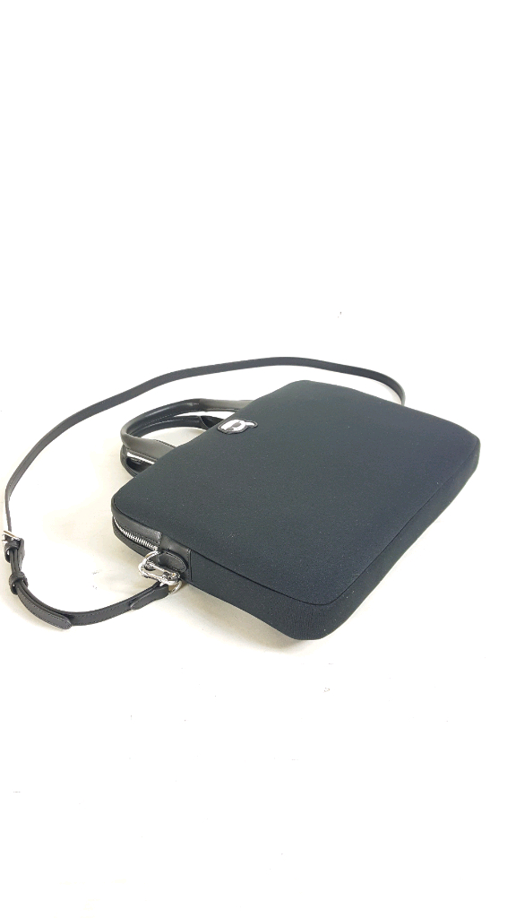 칼라거펠트 아이코닉 검정 나일론 남성 브리프케이스 이미지