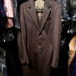 지오지아 And Z / 앤드지 이태리 피아첸자 캐시미어 50% 세피아 멜란지 브라운 코트 / 105