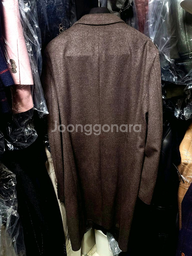 지오지아 And Z / 앤드지 이태리 피아첸자 캐시미어 50% 세피아 멜란지 브라운 코트 / 105--3