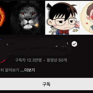 유튜브 구독자 12.3만 인증 채널 판매