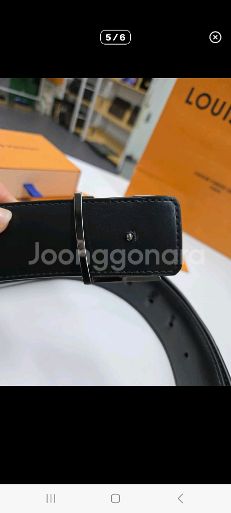 [A급컨디션] 루이비통 리버시블 남성벨트--4