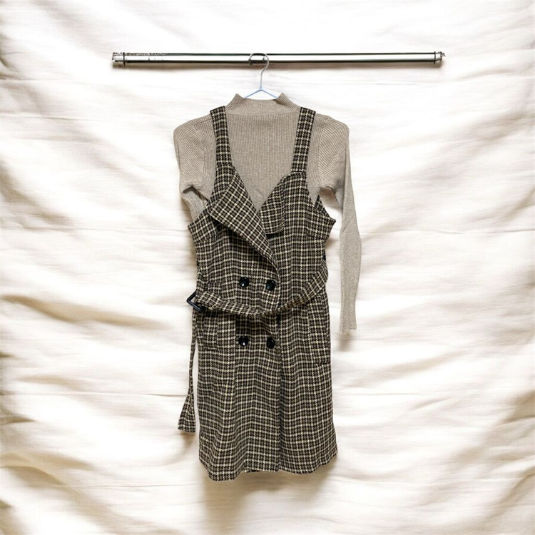 하운드투스 원피스 + 이너 니트 세트 판매해요--0