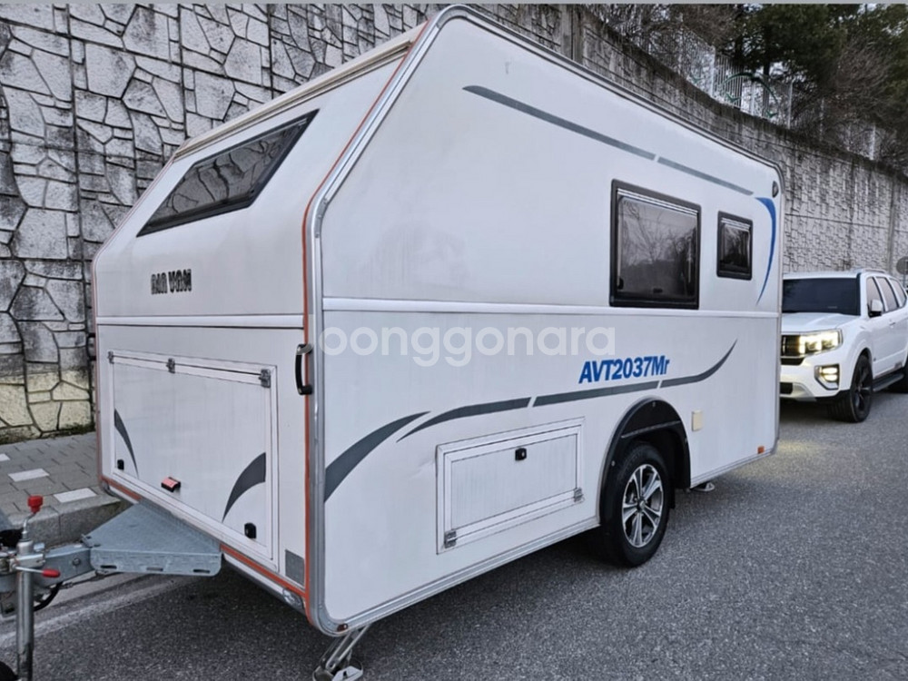 캠핑 카라반 트레일러 2~3인용 소형 차고지증명x 면허 x 캠핑카--0