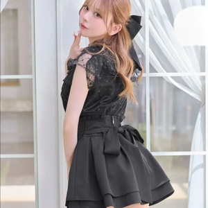 미셸 마카롱 백리본 미각스커트xs 이미지