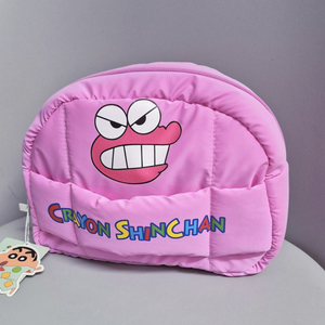 와니야마상 패딩 파우치 짱구 크레용신짱 핑크 공룡 파우치