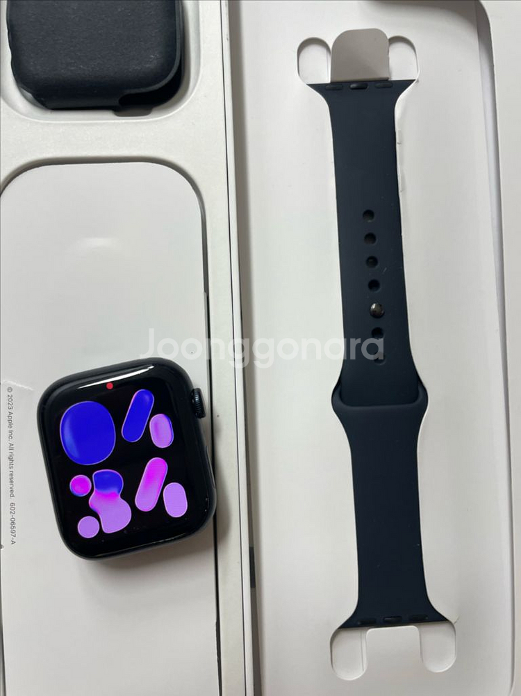 애플워치9셀룰러 45mm 미드나이트 시착품--0