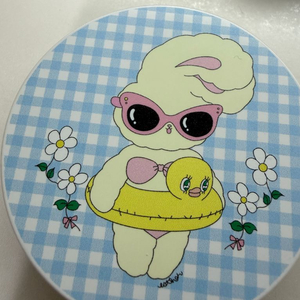 입큰 에스더 러브스유 콜라보 트윙클 컬러파우더블러팩트 01 에어리민트