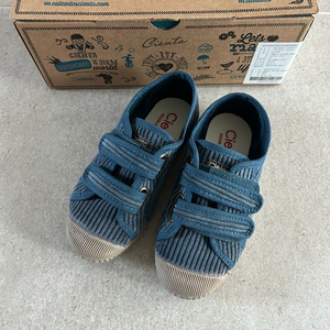 씨엔타 잉글레스 벨크로 코듀로이 네이비