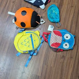 유아 동물 캐릭터 파우치 5개 세트