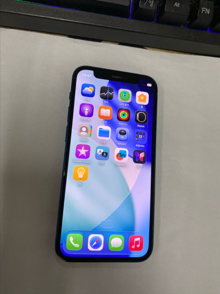 .아이폰12미니 블루 액정SS급 64GB 무잔상 202946--1