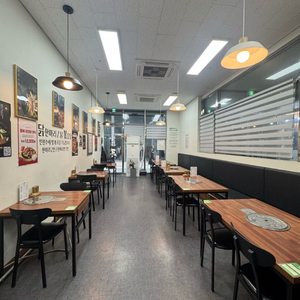 업소용 가스렌지 일체형 테이블 & 의자 이미지