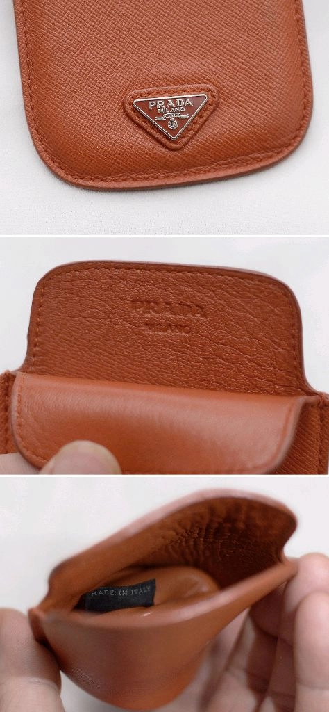 프라다 (PRADA) 삼각로고 사피아노 레더 카드.명함 폰케이스 이미지