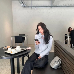 Le plein 르플레인 소호 모헤어 니트 +바라클라바 세트 소라