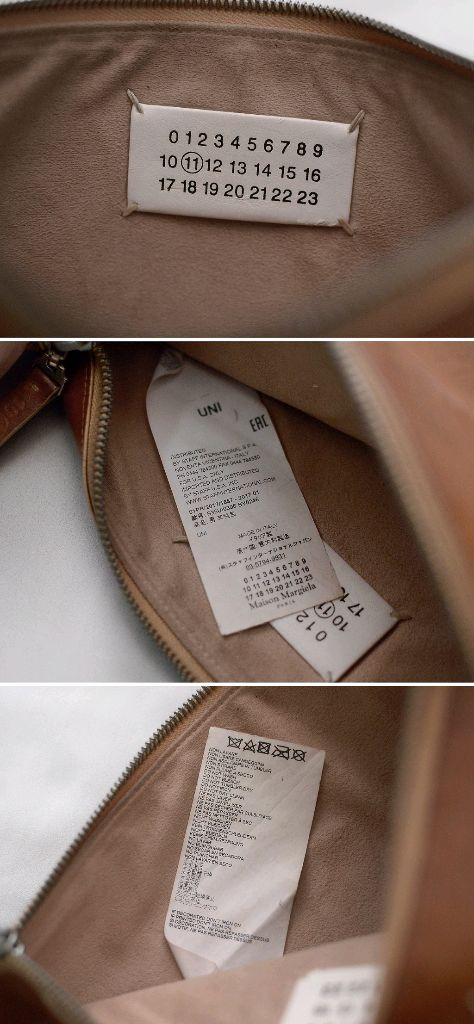 메종 마르지엘라 스티치로고 베지터블 레더 클러치백--9