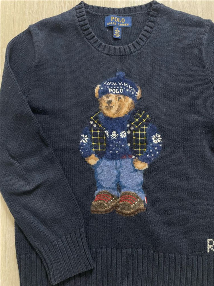 폴로 보이즈 M 곰돌이 니트--2