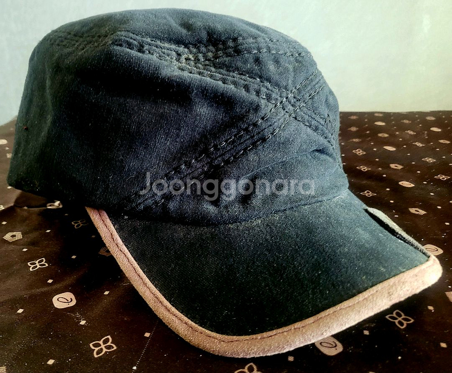 [미사용 새상품] H.coustic 블랙 빈티지 밀리터리 캡--5