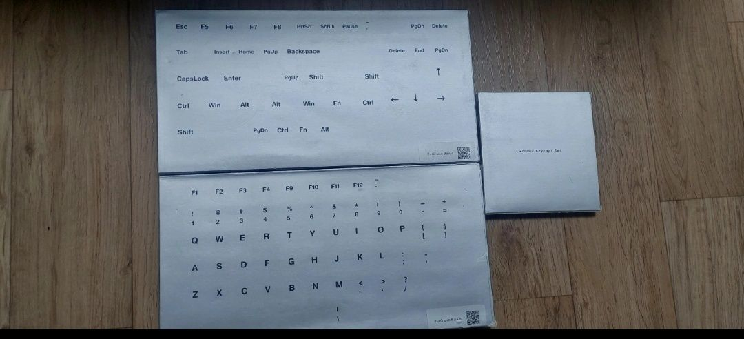 세라키 도자기 질감 키보드 키캡 청자 블루 크레이즈드 무각 풀세트 이미지