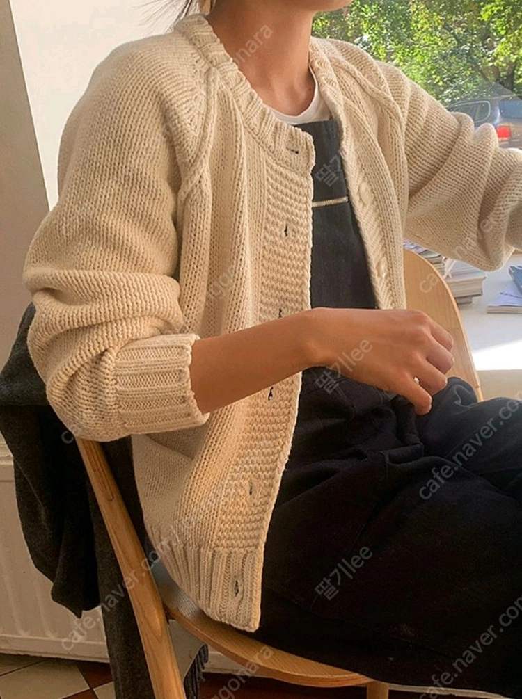 헤이그 코튼 가디건 에크루 이미지